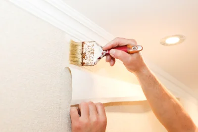 Pose de papier peint à Auvare — revêtements muraux et toiles de verre